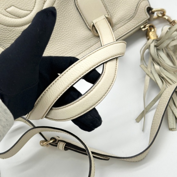 AUTHENTIC Gucci GG Logo Leather Soho Shoulder Bag Crossbody - Picture 11 of 14